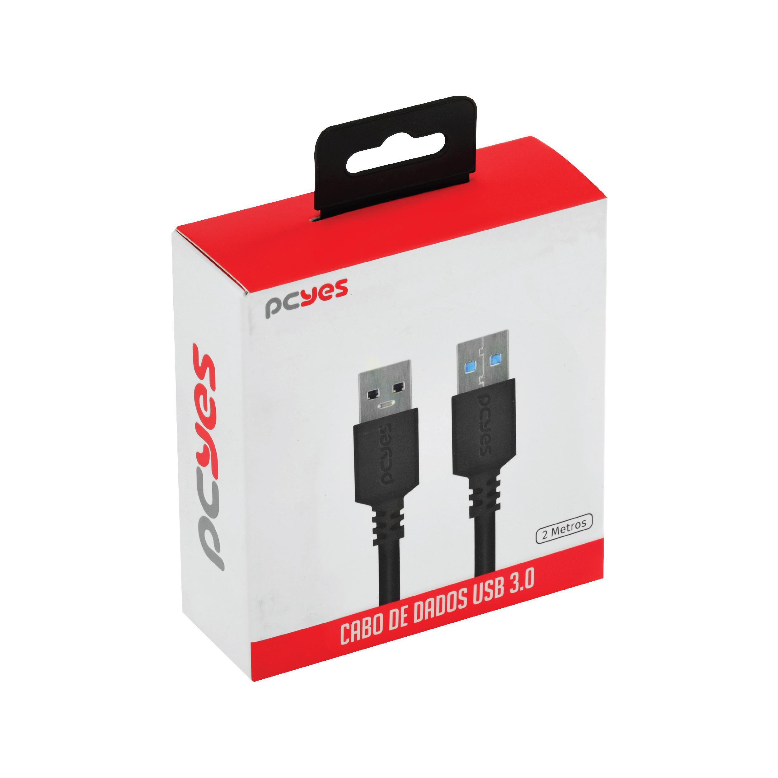 Miniatura Cabo Dados Usb A 3.0 Macho Usb 3.0 Macho 28Awg 2 Mt Puam3-2