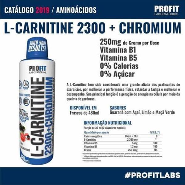 Miniatura L-Carnetine 2300+Chromium 480Ml Profit