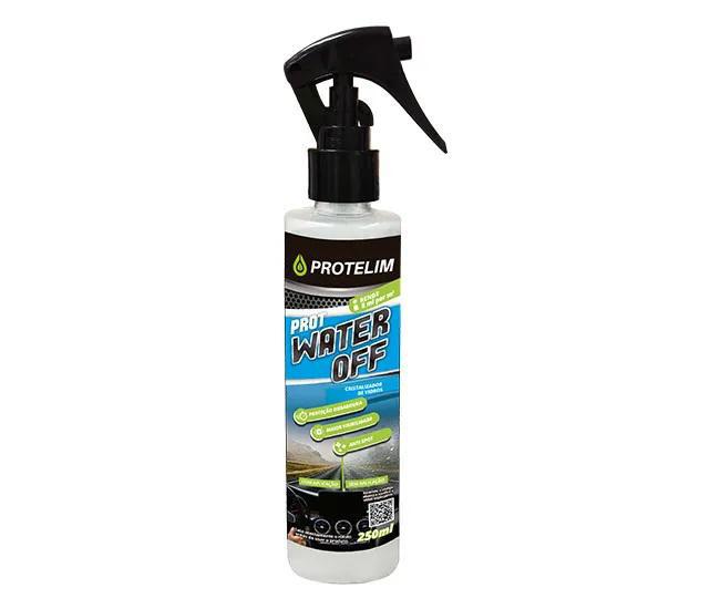 Miniatura Cristalizador De Vidro Prot Water Off 250Ml Protelim Antiembaçante automotivo - Protelim