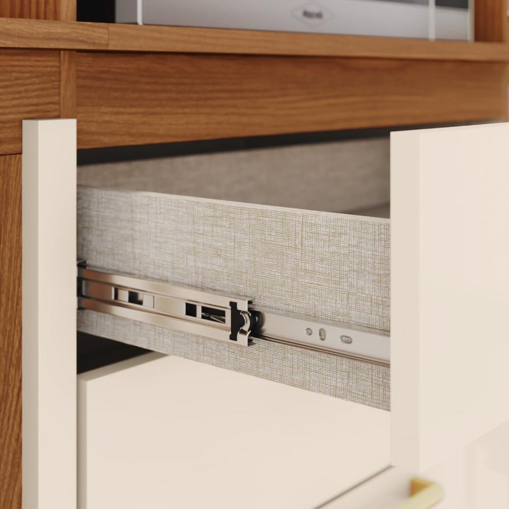 Cozinha Compacta B125 10 Portas 2 Gavetas Nature/Off White