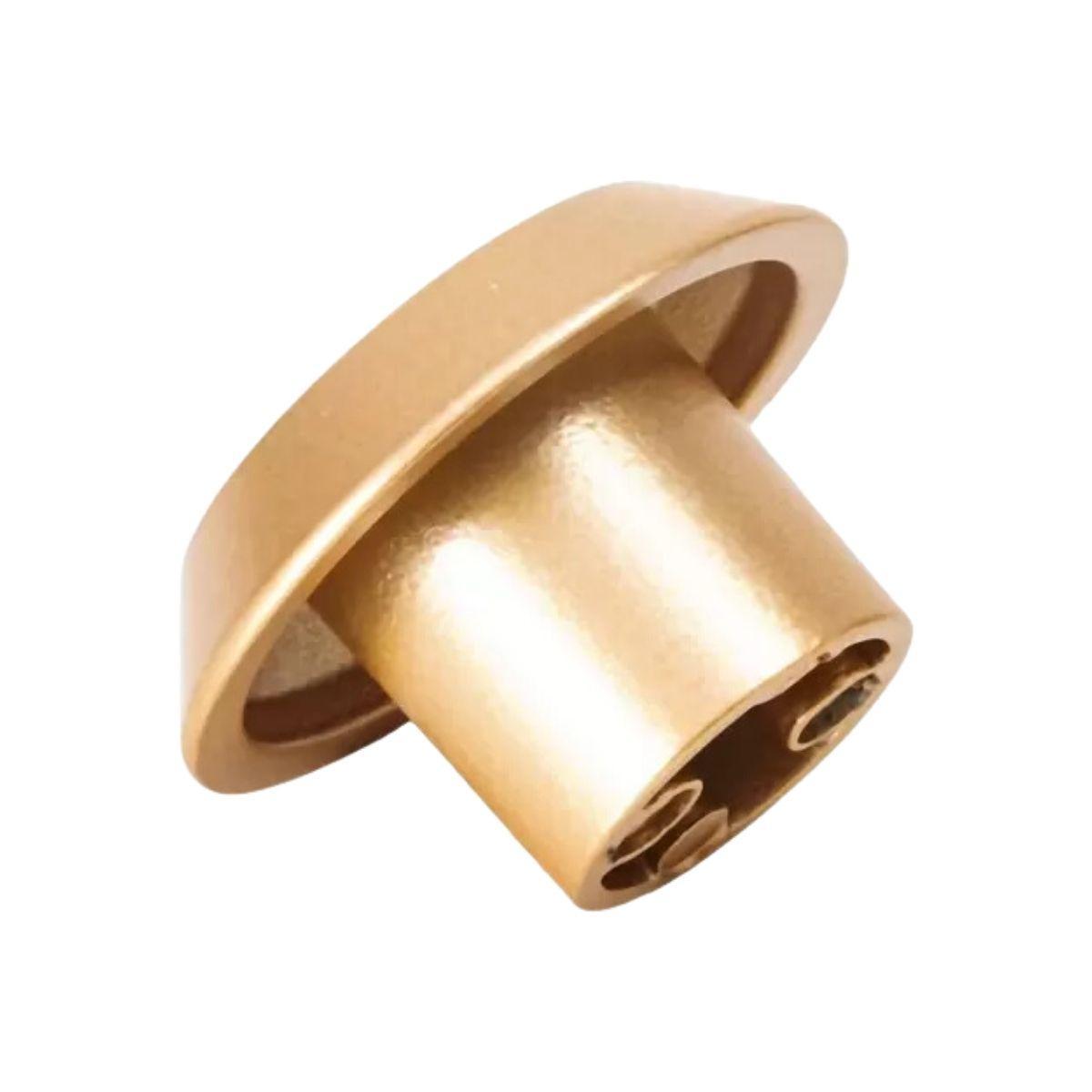 Miniatura Puxador Móveis Ponto Disk G Dourado Matte Fosco Zen