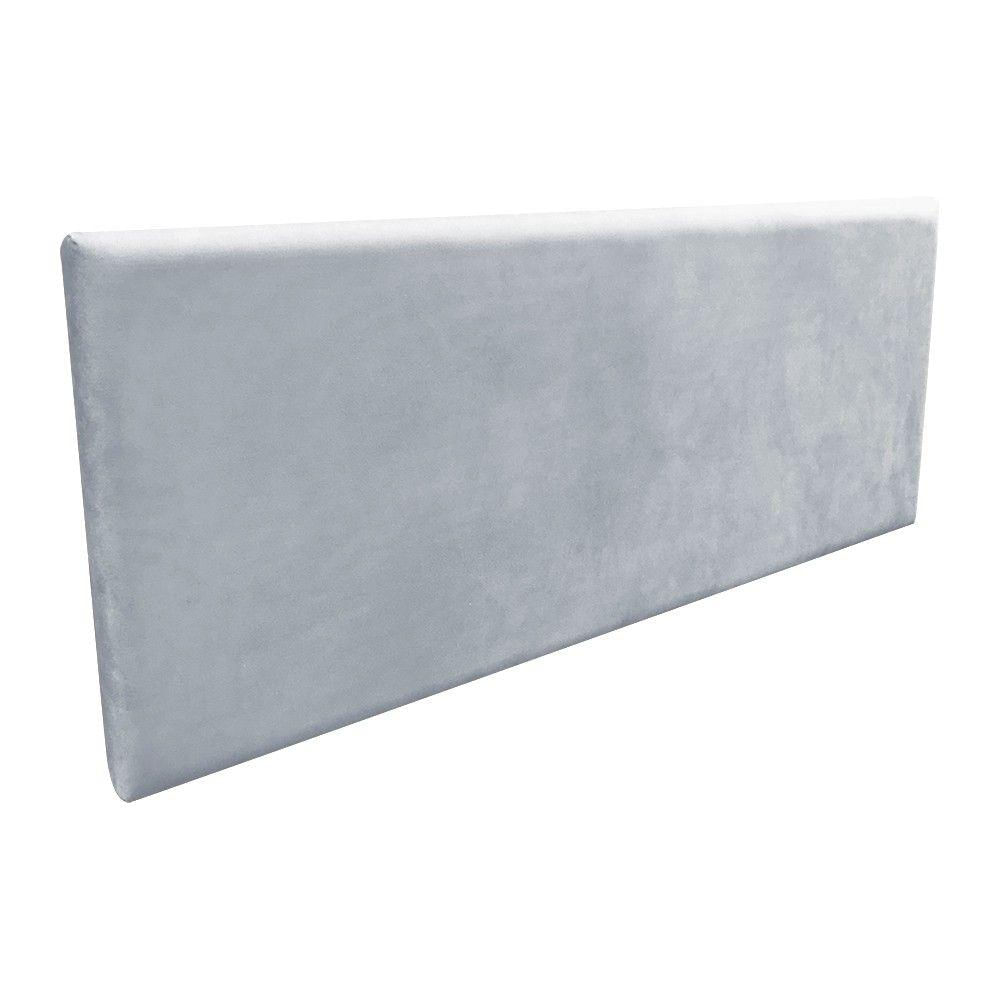 Miniatura Cabeceira Painel Clean Para Cama Box Casal 160cm Cinza