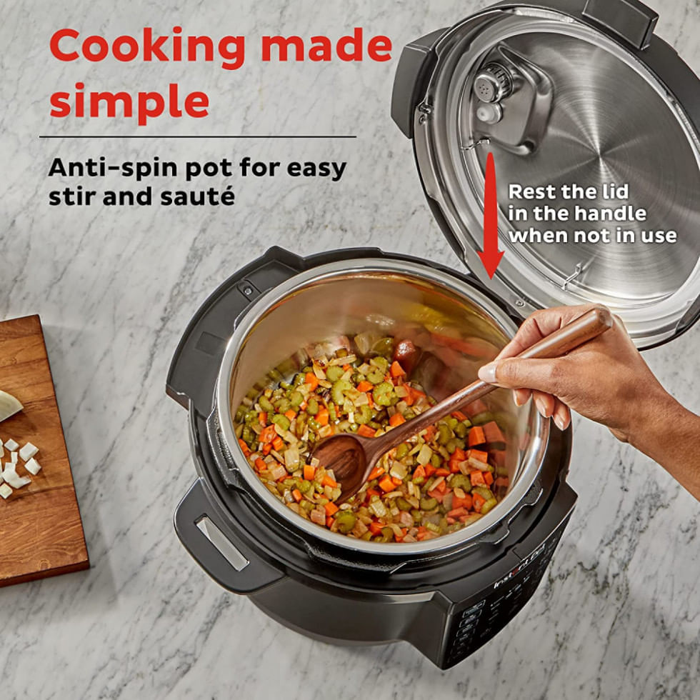 Miniatura Panela de Pressão Elétrica 7 em 1 com 6 Litros de Capacidade e Controle Digital, 110V 1000W, Instant Pot Duo V6