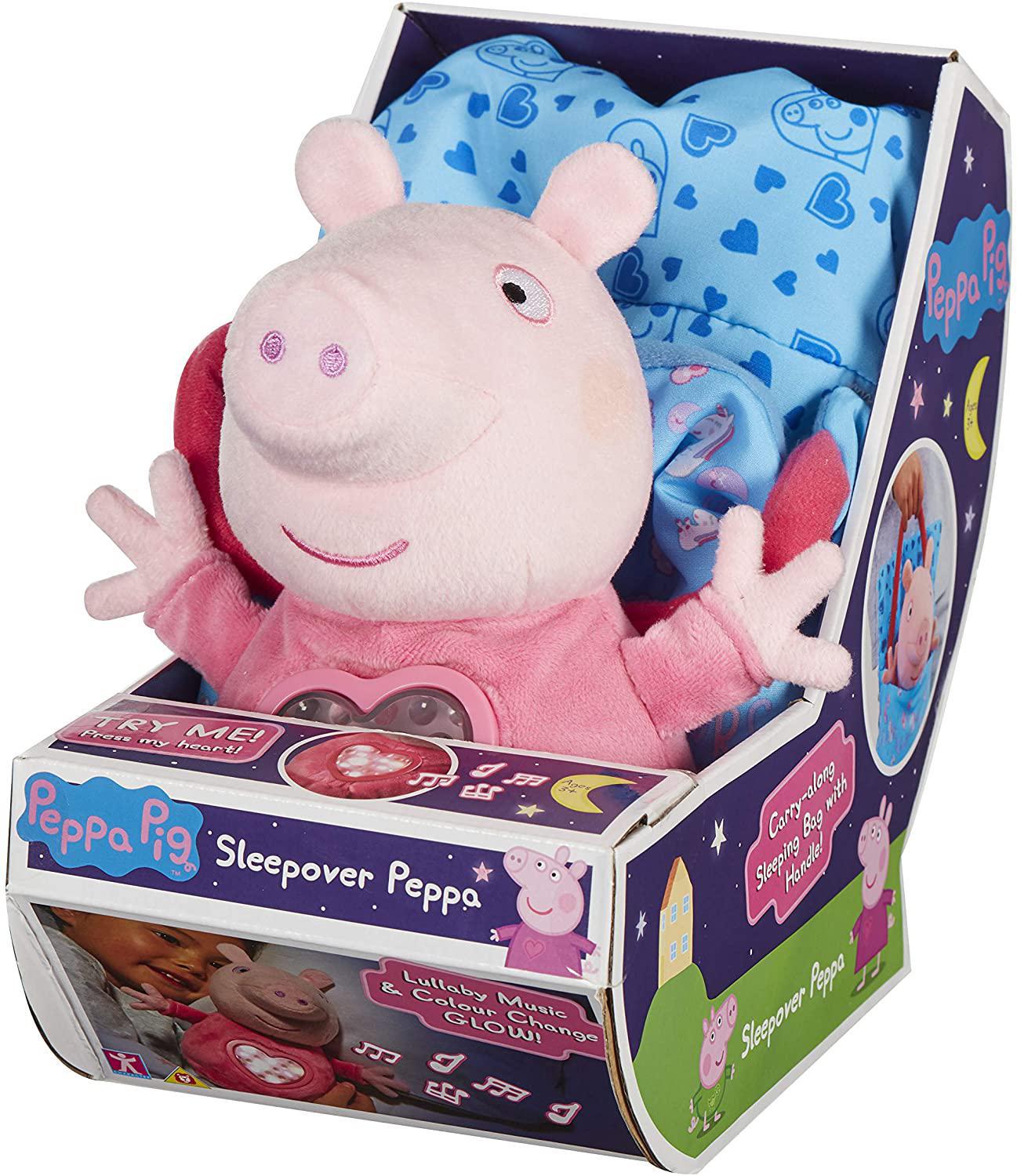 Miniatura Boneca Peppa Pig Pelúcia Com Mecanismo Hora De Dormir 2327