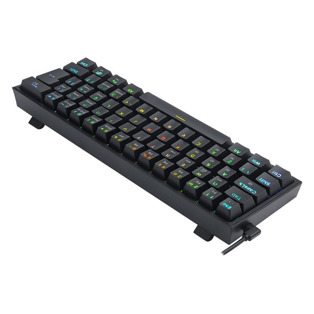 Miniatura Teclado Gamer Fizz Pro K616 Rgb Switch Brown - Preto