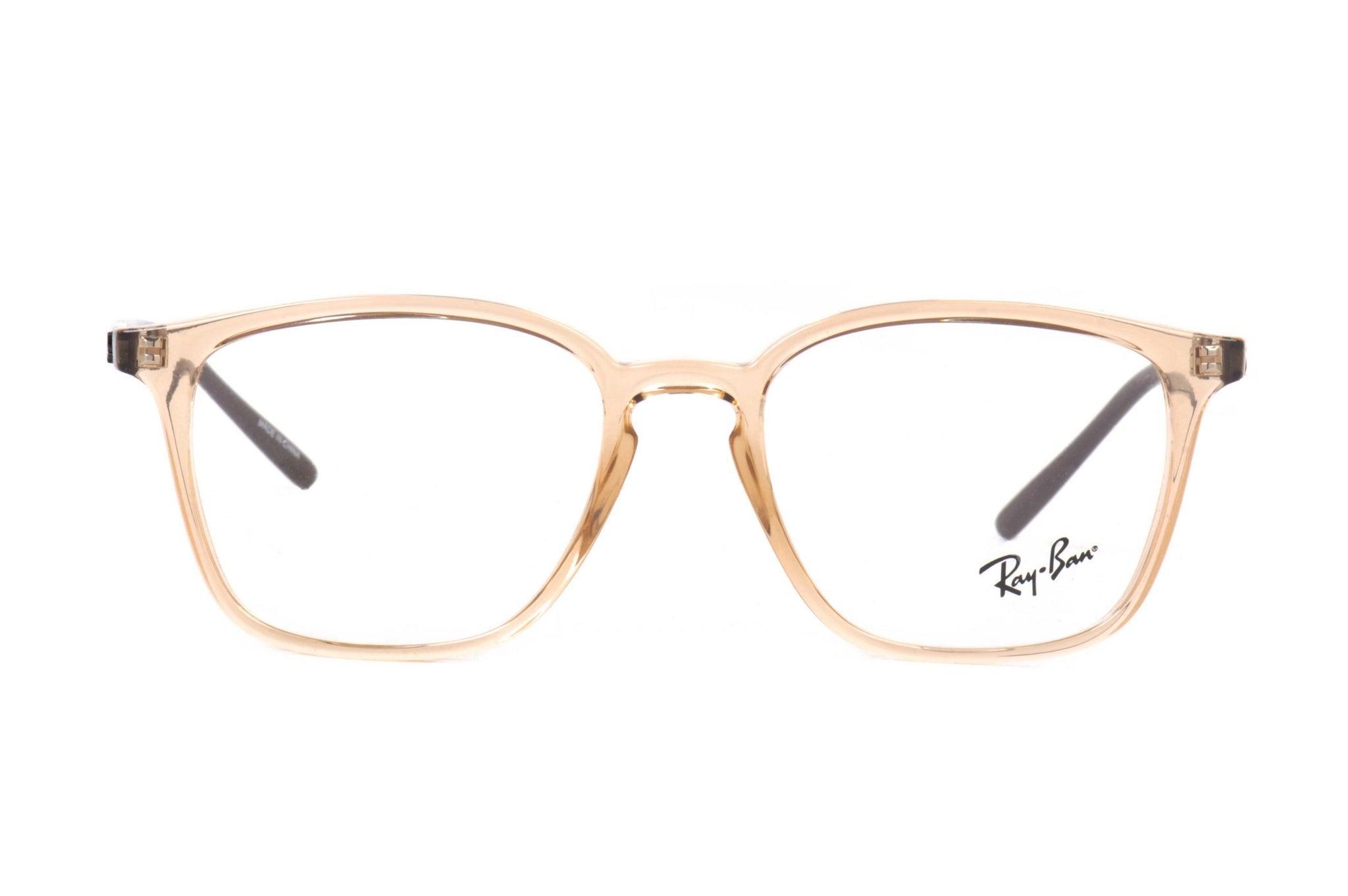 Miniatura Armação Rayban Rb7185 5940 52 Marrom Translúcido Rb 7185 Rx