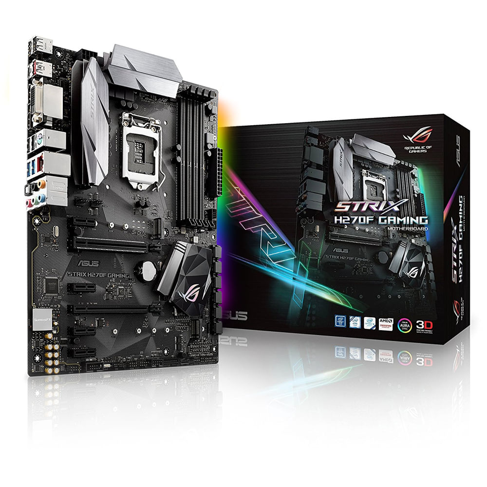 Miniatura Placa Mae Intel 1151 H270f Ddr4 Rog Strix Gaming Asus