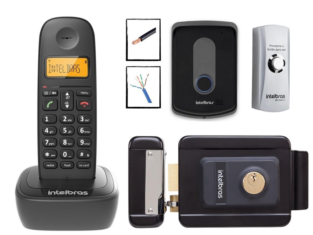 Miniatura Aparelho Telefone Sem Fio Bina Interfone Botoeira Fechadura