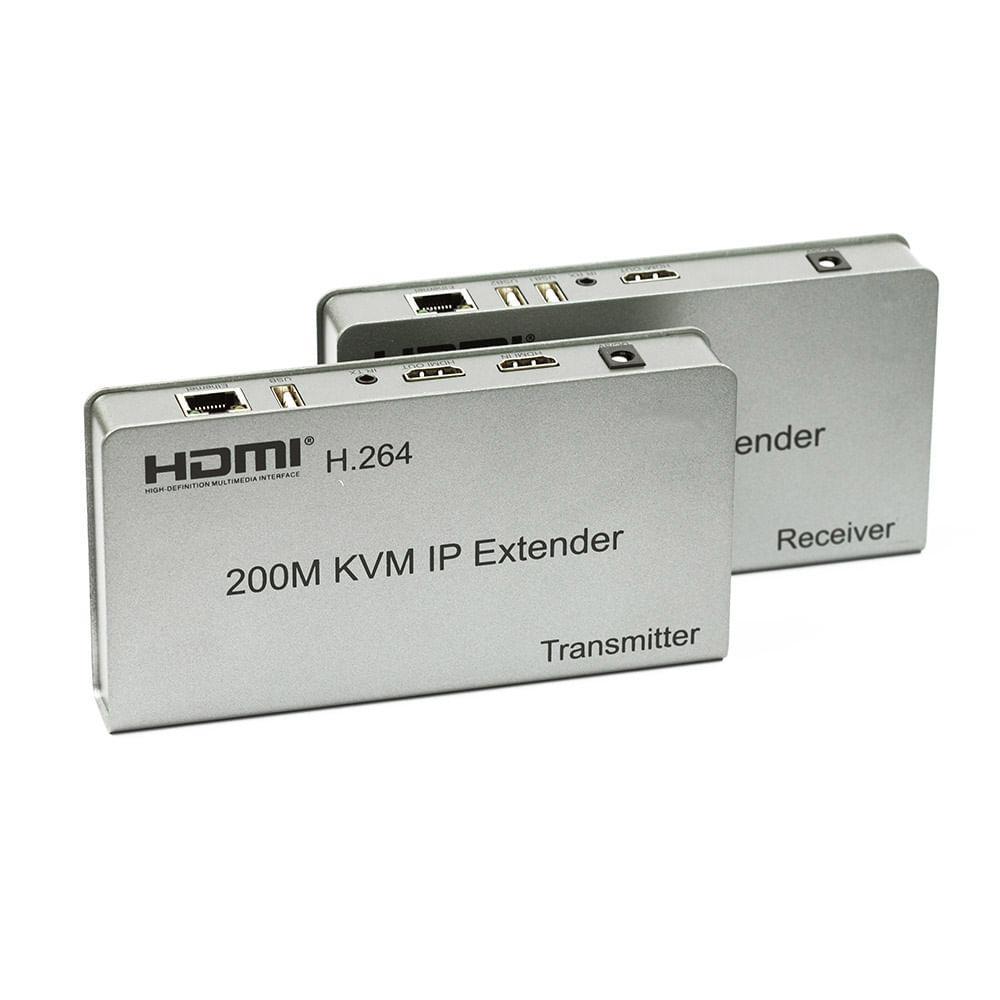 Miniatura Extensor Hdmi - Kvm 200 Mt Cabo De Rede Via Ip