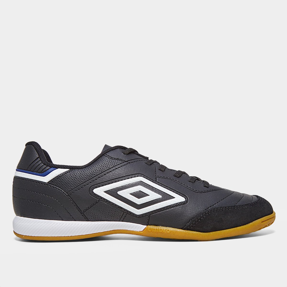Miniatura Chuteira Futsal Umbro Speciali Classic Unissex Preto+Azul - 37