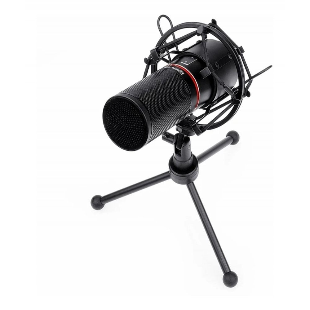 Miniatura Microfone Gamer Redragon Blazar Streamer com Tripé Gm300