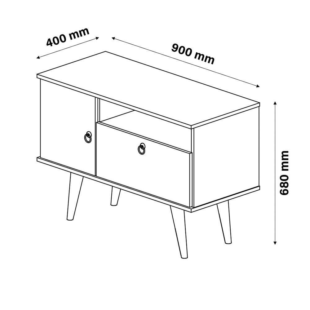 Miniatura Combo Painel Para Tv + Rack Yan Patrimar Preto Preto