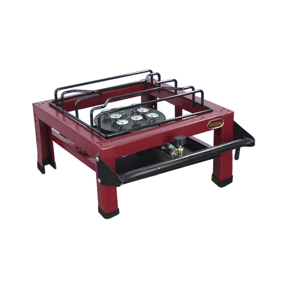 Miniatura Fogão Industrial 1 Boca Alta Pressão ROA Vinho - Gás GLP