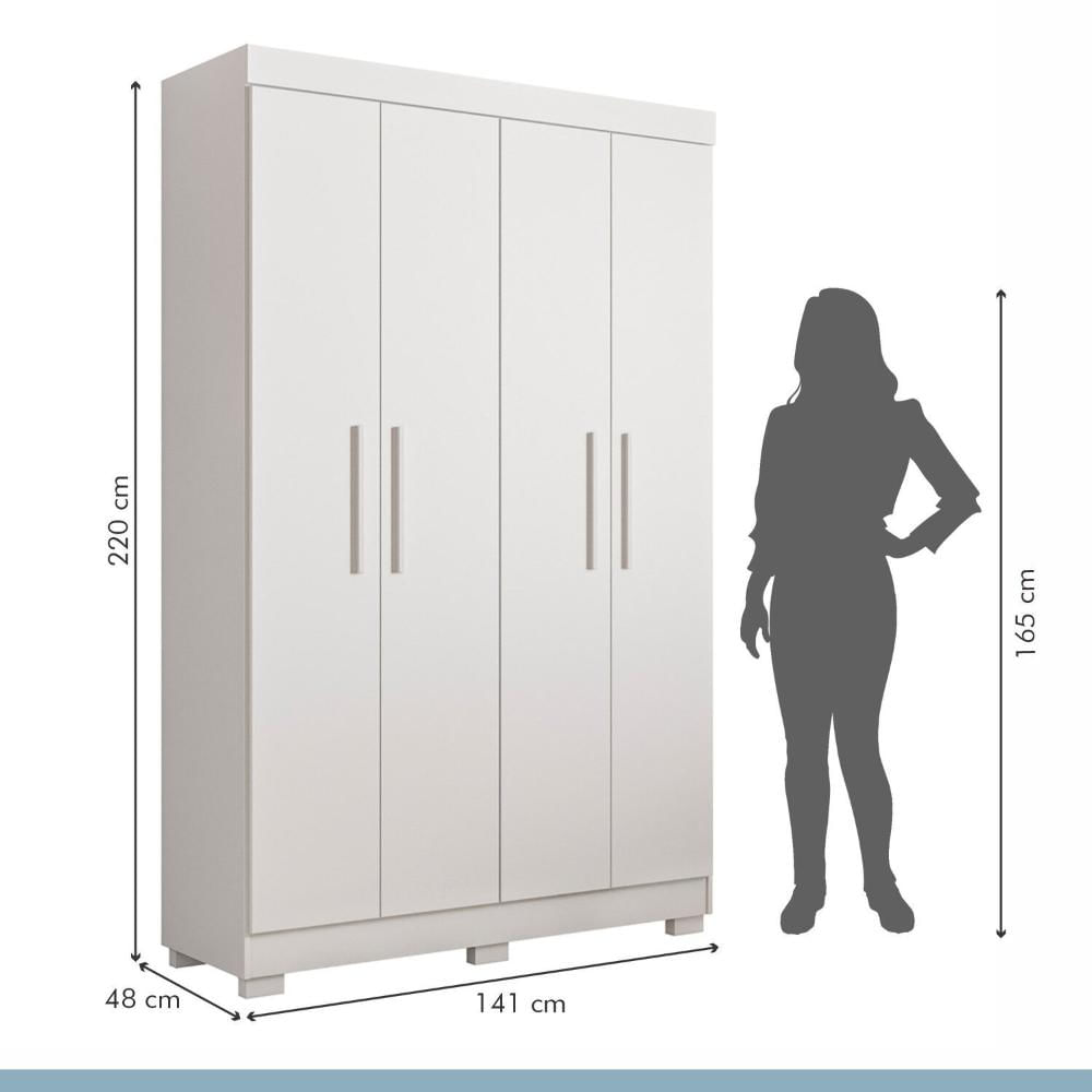Quarto Infantil Completo com Guarda-Roupa e Beliche Théo Branco