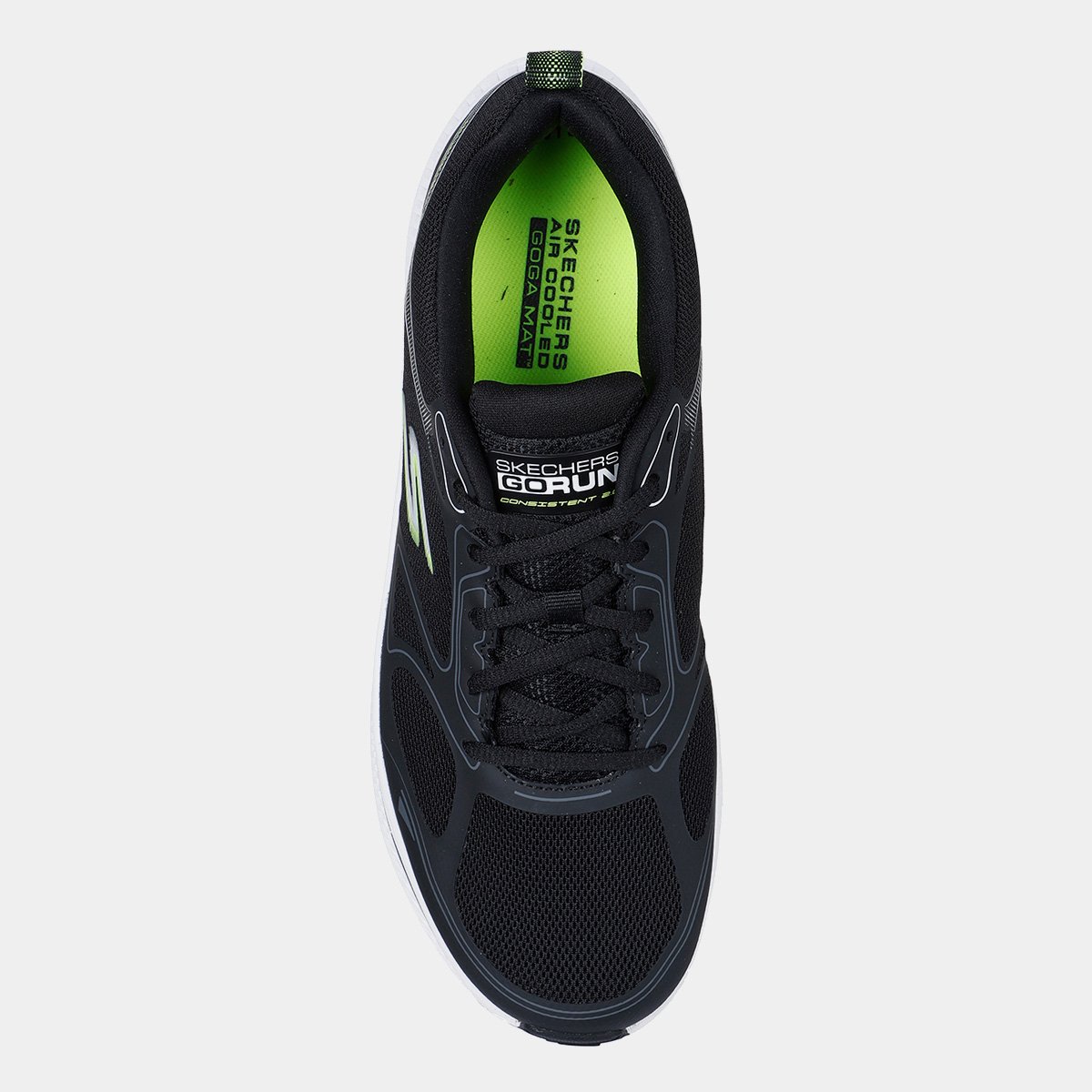 Miniatura Tênis Skechers Go Run Consistent 2 Masculino Preto+Branco - 38