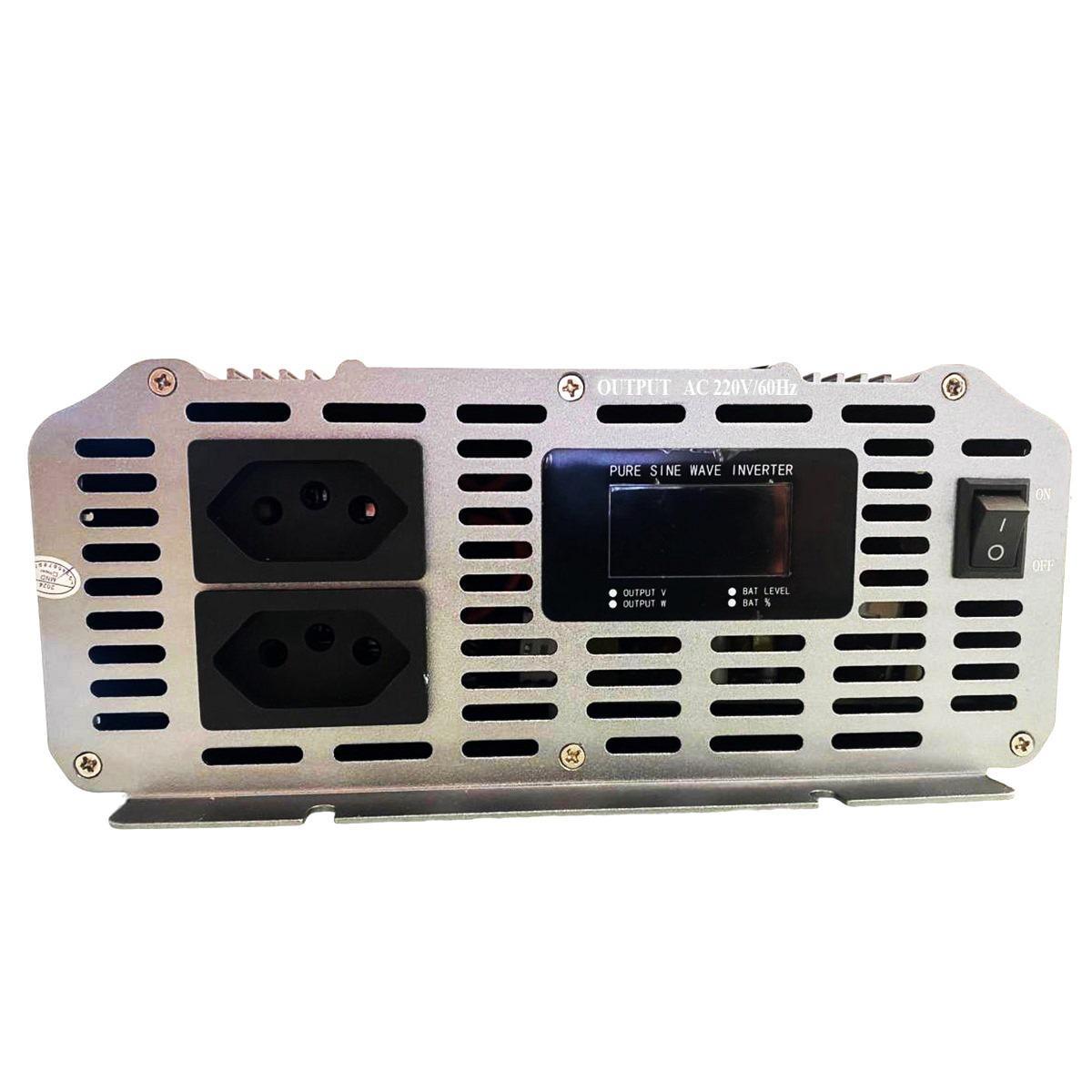 Miniatura Inversor 5000W 24V 220V Senoidal Pura 10000W Energia Estável