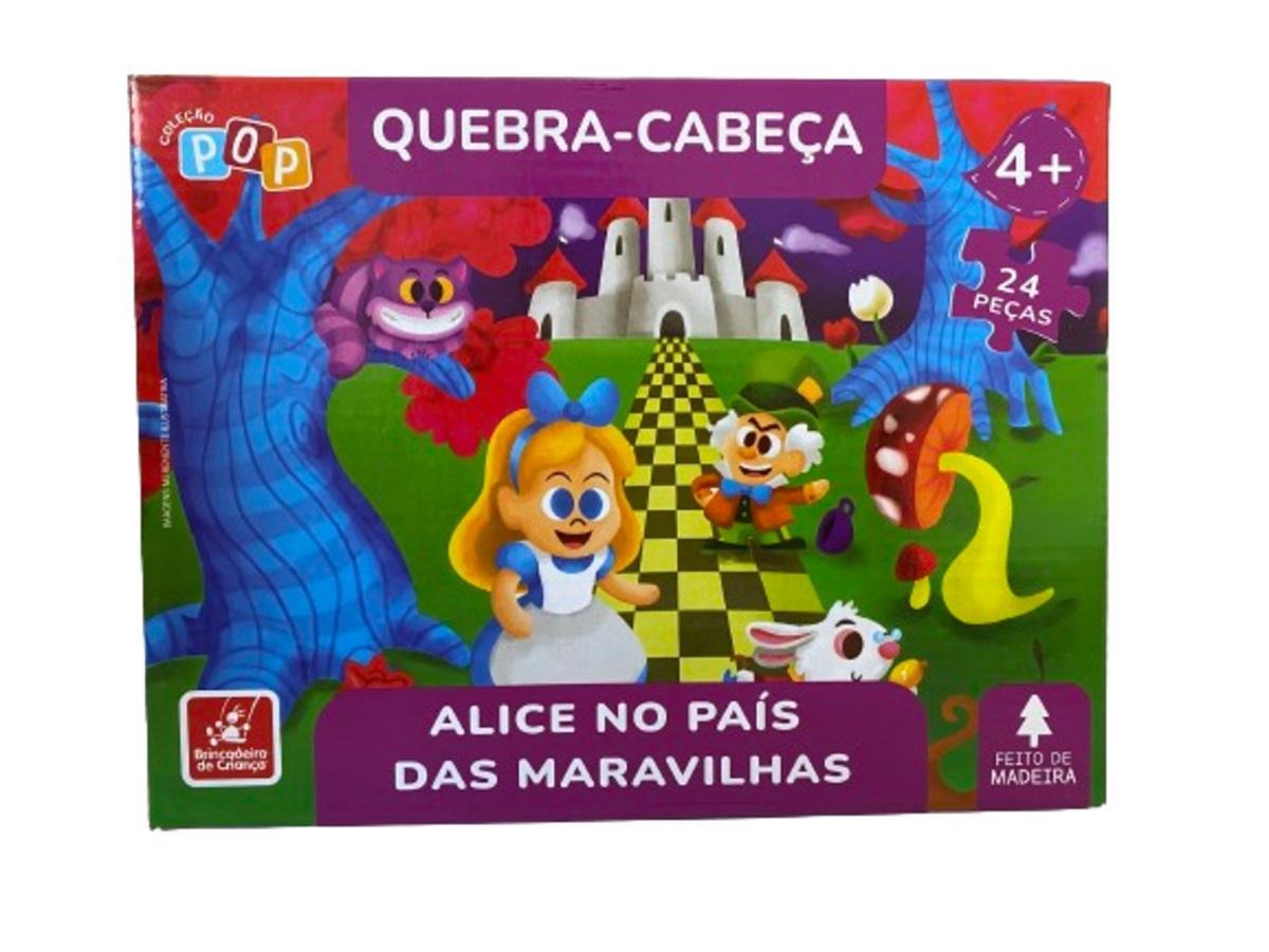 Miniatura Quebra Cabeça Alice No País Das Maravilhas 24 Pçs