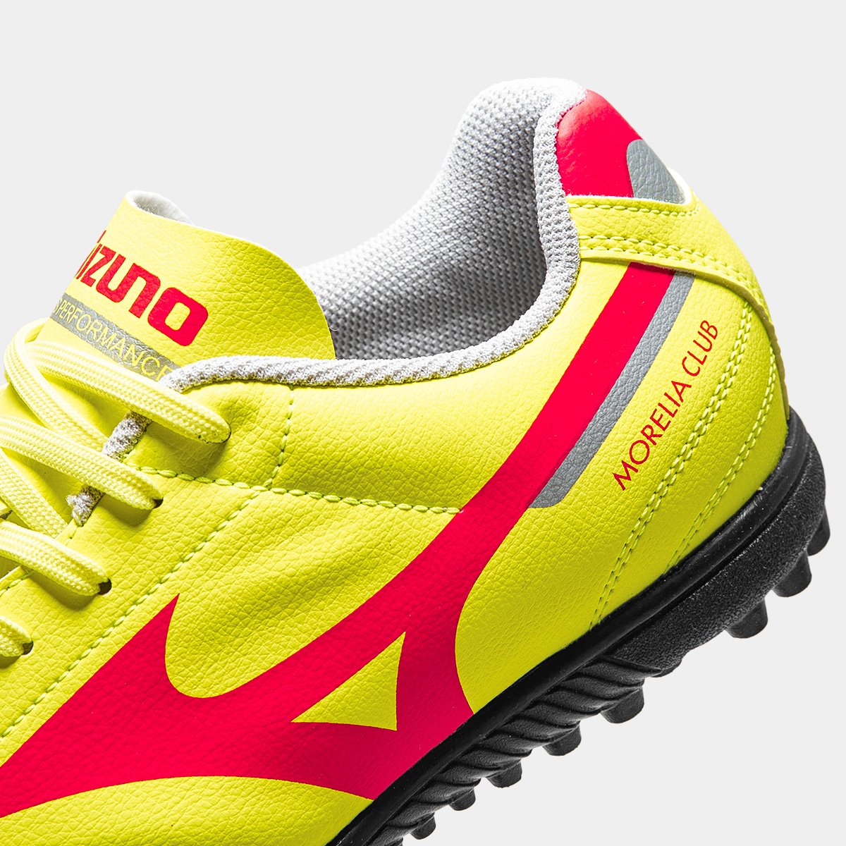 Chuteira Society Mizuno Morelia Club Unissex Amarelo+Vermelho - 38