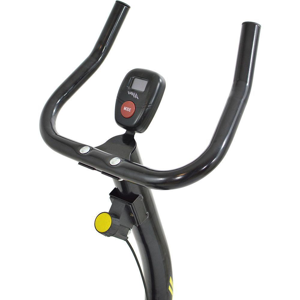 Miniatura Bicicleta Ergométrica Polimet Nitro 4300 Aço Carbono Bivolt Preto