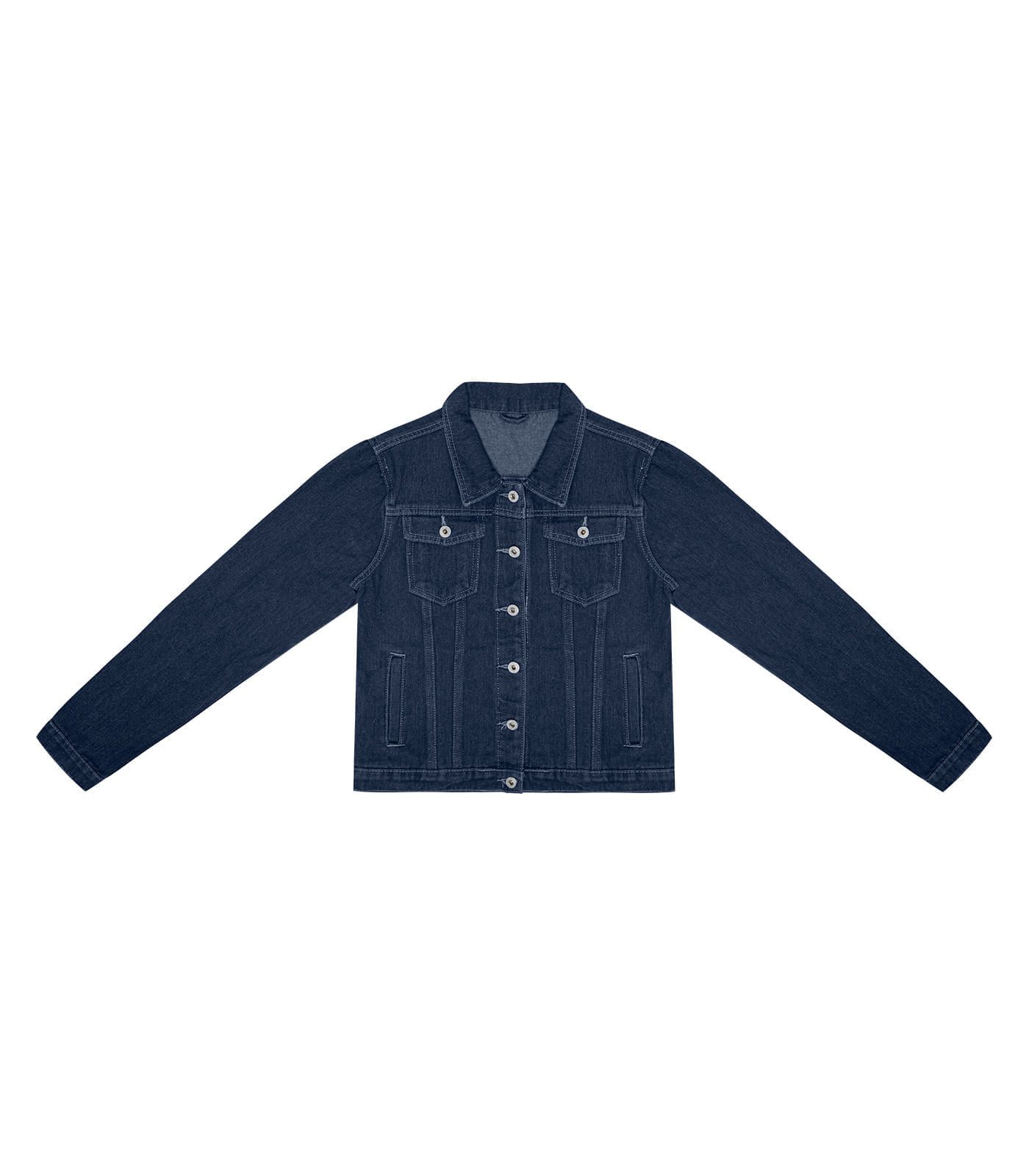 Miniatura Jaqueta Jeans Feminina Rovitex Azul G