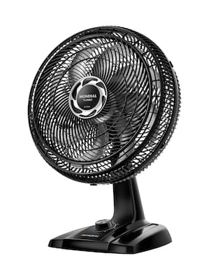 Miniatura Ventilador de Mesa Mondial Turbo NVT408PB 40cm 8 Pás 3 Velocidades Preto/Prata 110V