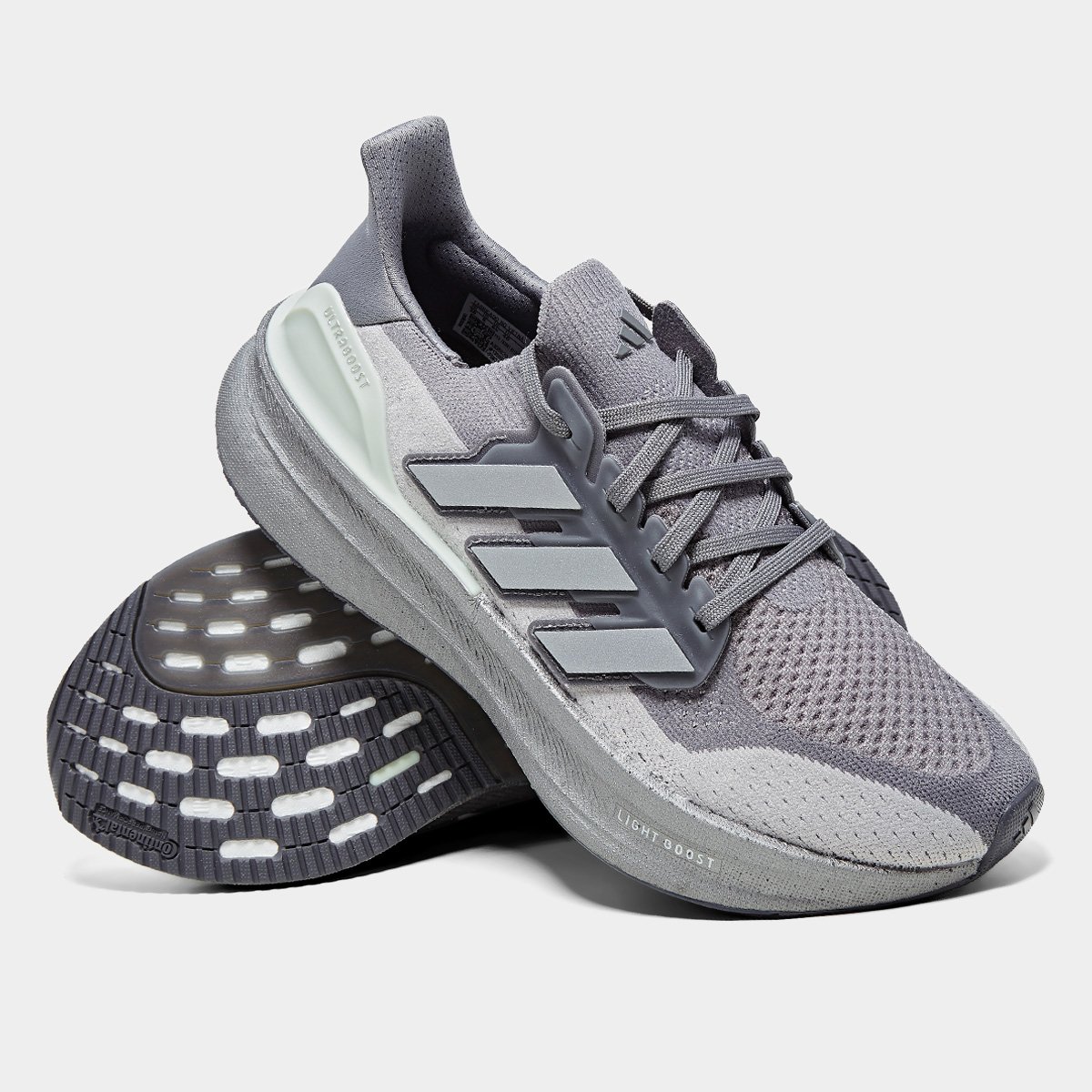 Miniatura Tênis Adidas Ultraboost 5 Feminino Cinza+Prata - 34