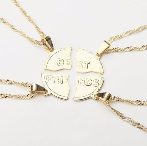Miniatura Colar Amizade Best Friends 4 Partes Melhores Amigas - B37