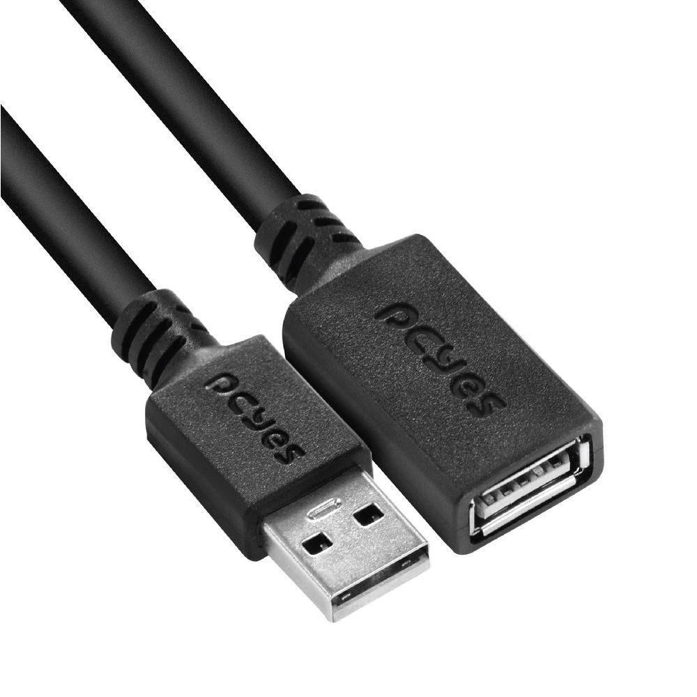 Miniatura Cabo Extensor Usb A 2.0 Macho Para Usb A 2.0 Femea 28awg Puro Cobre 1 Metro - Puamf2-1