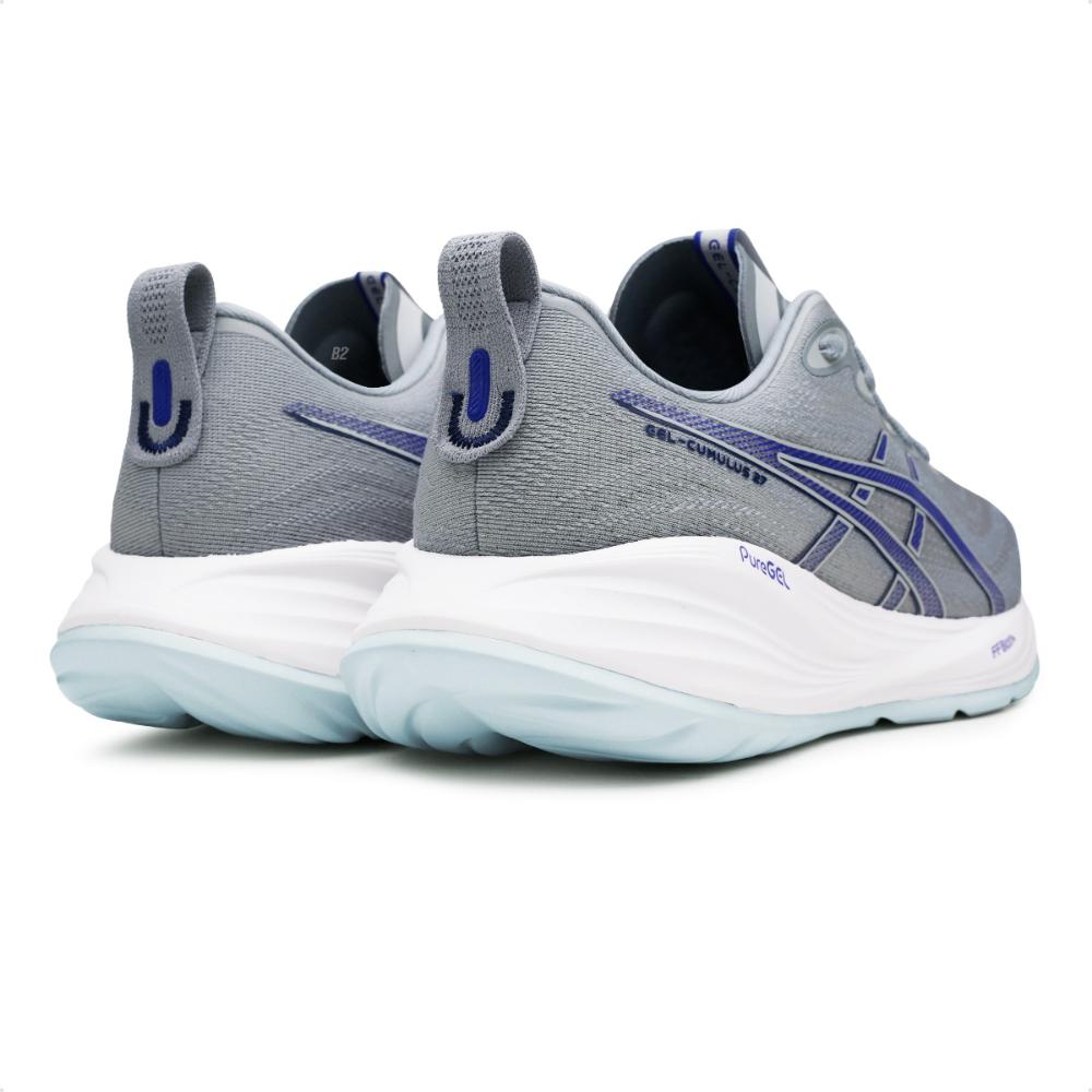 Miniatura Tênis Asics Gel Cumulus 27 Masculino Cinza / Azul - 38