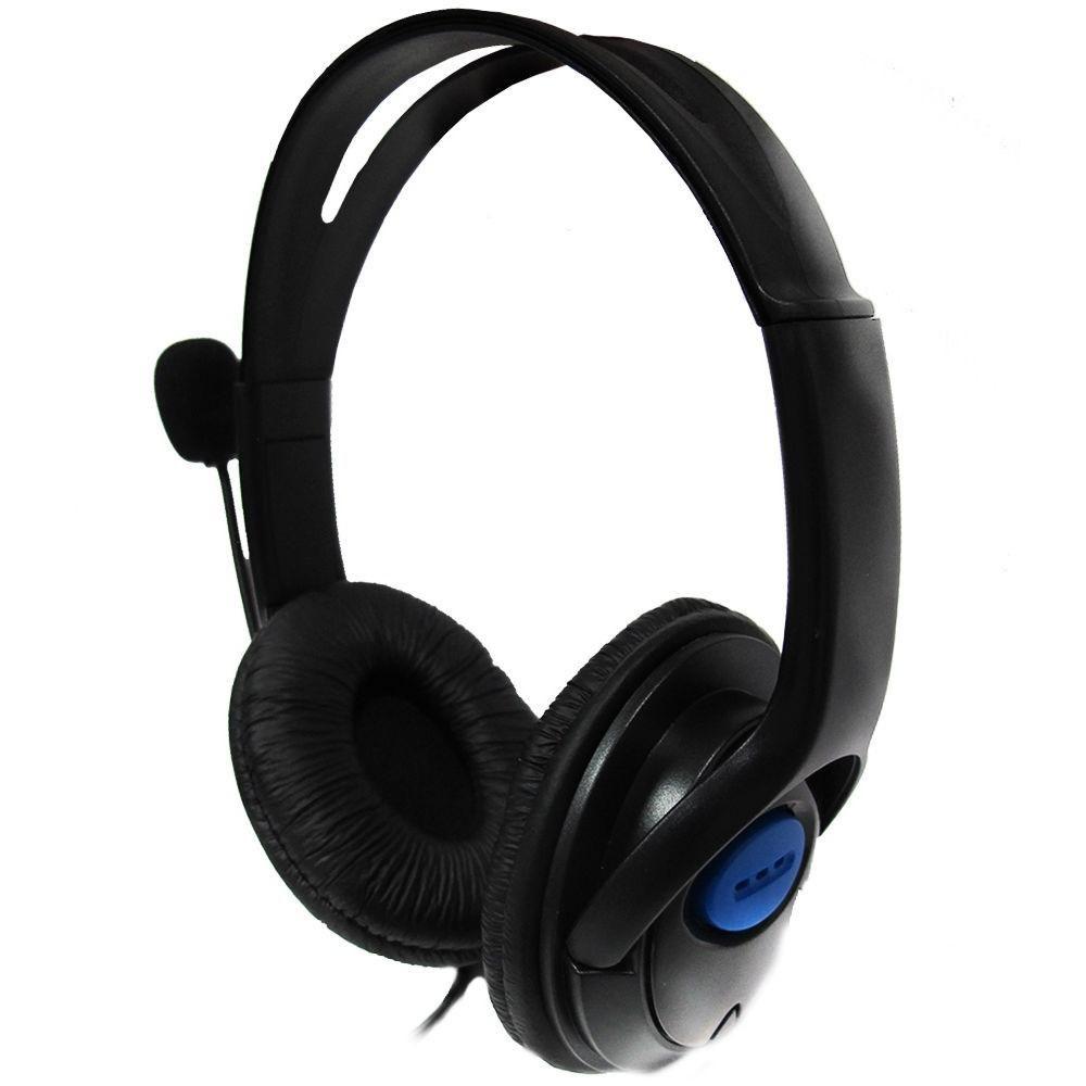 Miniatura Fone De Ouvido Headset Estéreo Para Ps4 Com Microfone