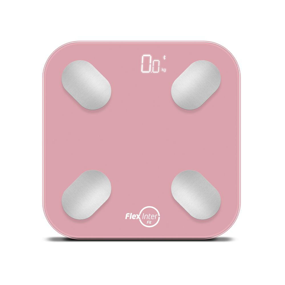 Miniatura Balança Digital Smart Corporal Bioimpedancia App Rosa