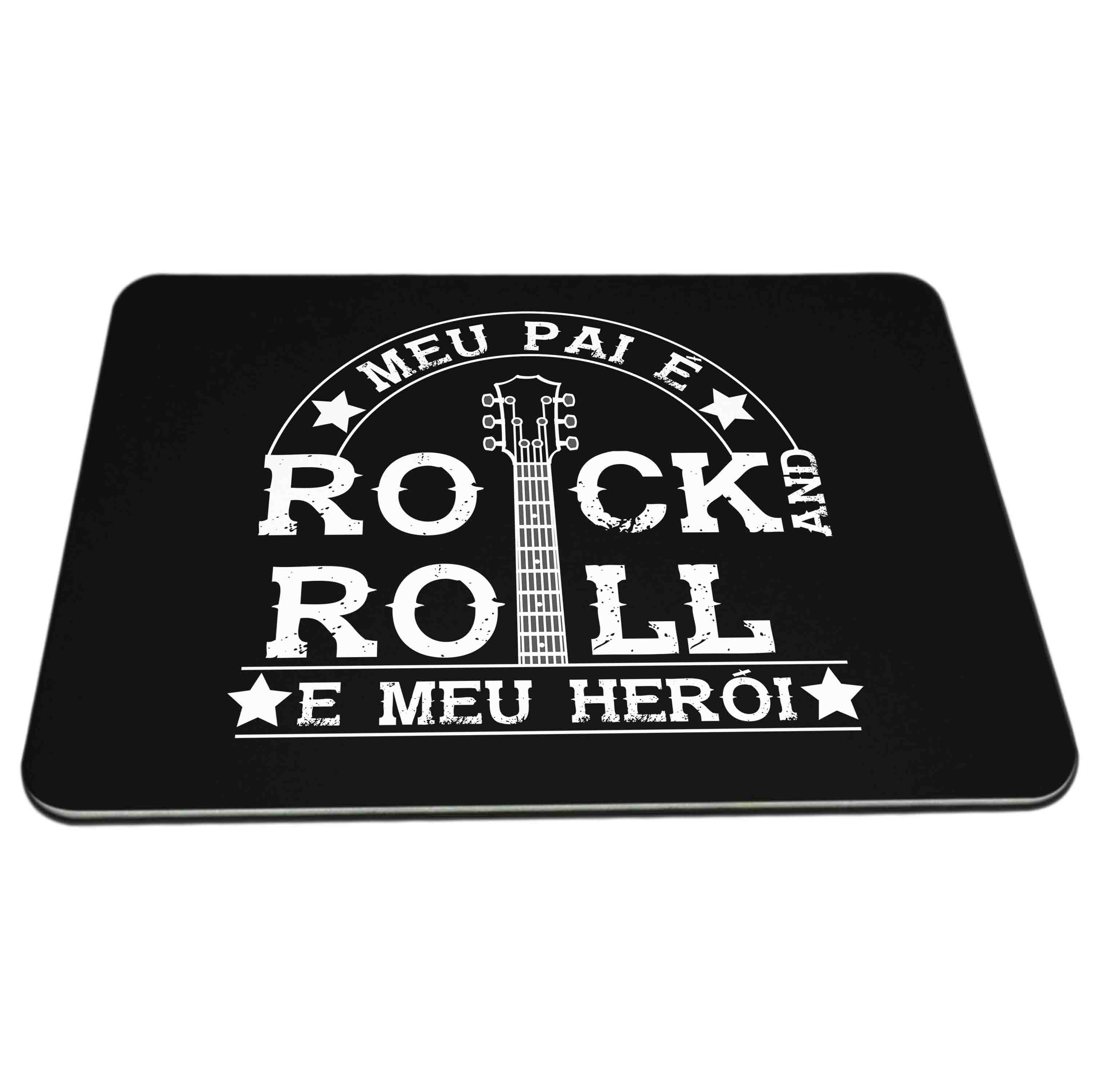 Miniatura Mouse Pad Meu Pai É Rock And Roll E Meu Herói