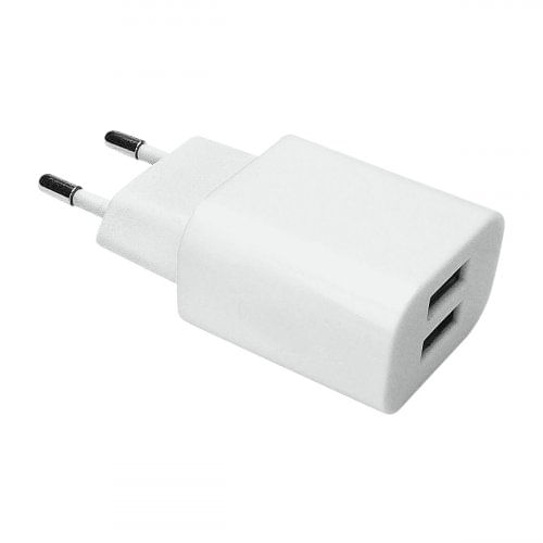 Miniatura Carregador de Parede Universal Saída Dupla ESACW2 Geonav Bivolt Branco