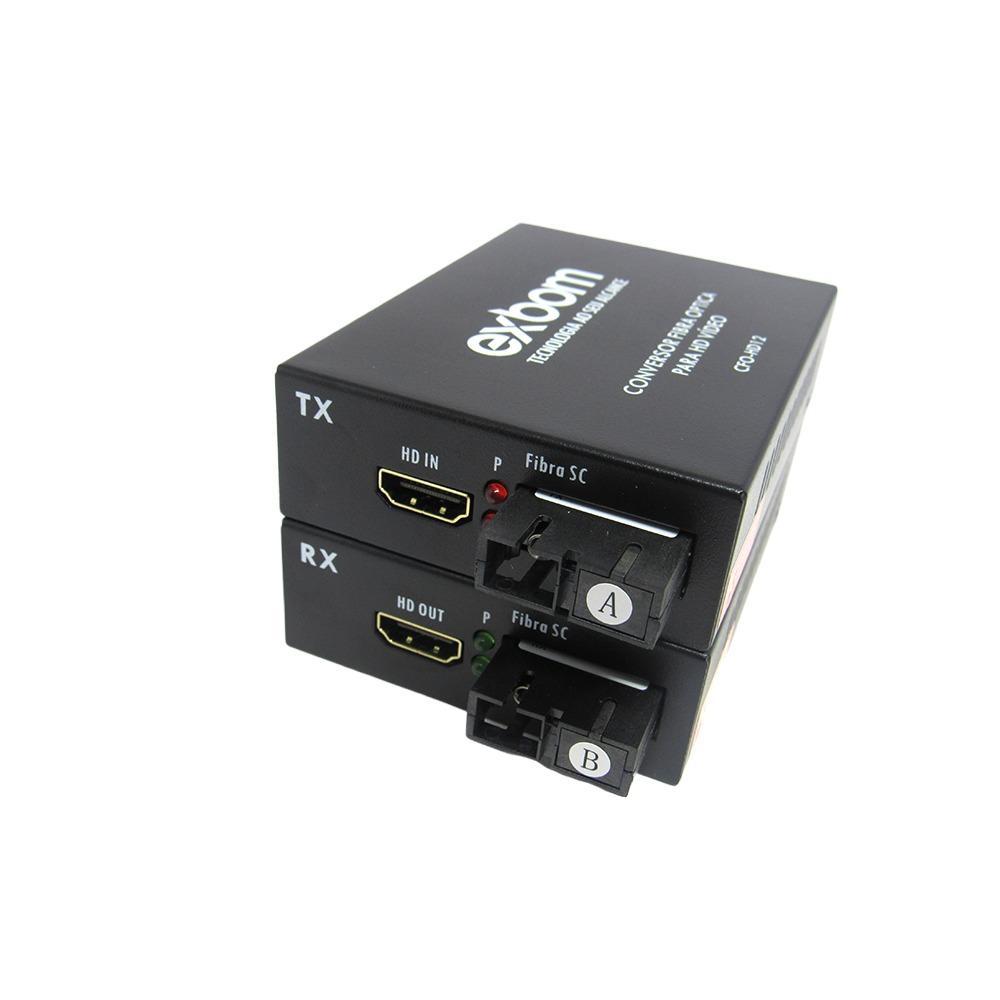 Miniatura Extensor Hdmi Via Fibra Óptica Sc Sm Até 20Km