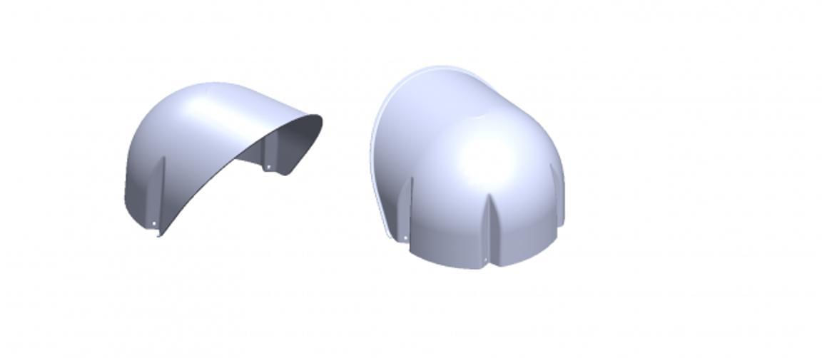 Miniatura Defletor Condensadora Barril Agratto Midea 7.000-12.000 34cm Novo - Defletor para ar condicionado - Mbw - Springer midea - Defletor Condensadora Barril .