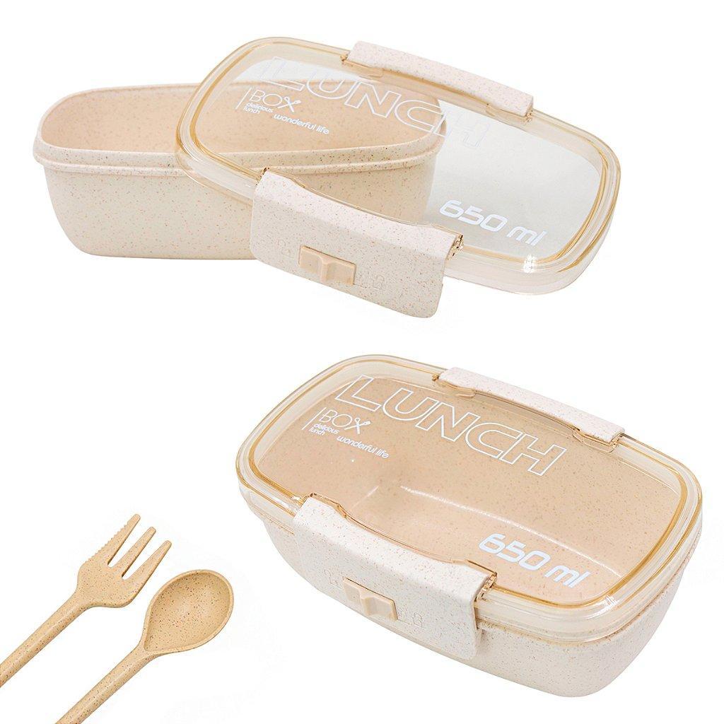 Miniatura Marmita Térmica Fit 650ml - Garfo e Colher - Livre de BPA