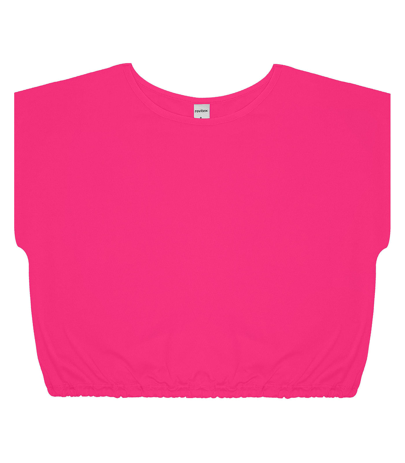 Miniatura Blusa Feminina Manga Curta Rovitex Rosa G