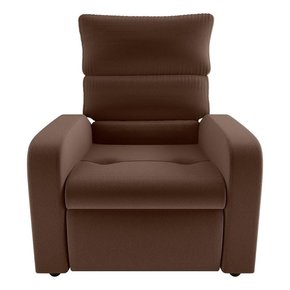 Miniatura Poltrona Do Papai Reclinável Kwid Matrix Veludo Ferrugem