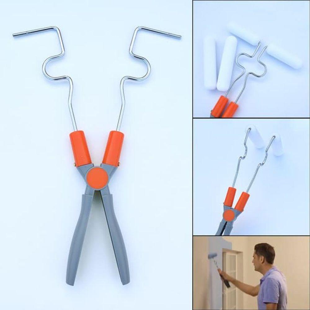 Miniatura Rolo De Pintura Duplo Inteligente Parede Pintar Sem Sujeira Criativa Casa