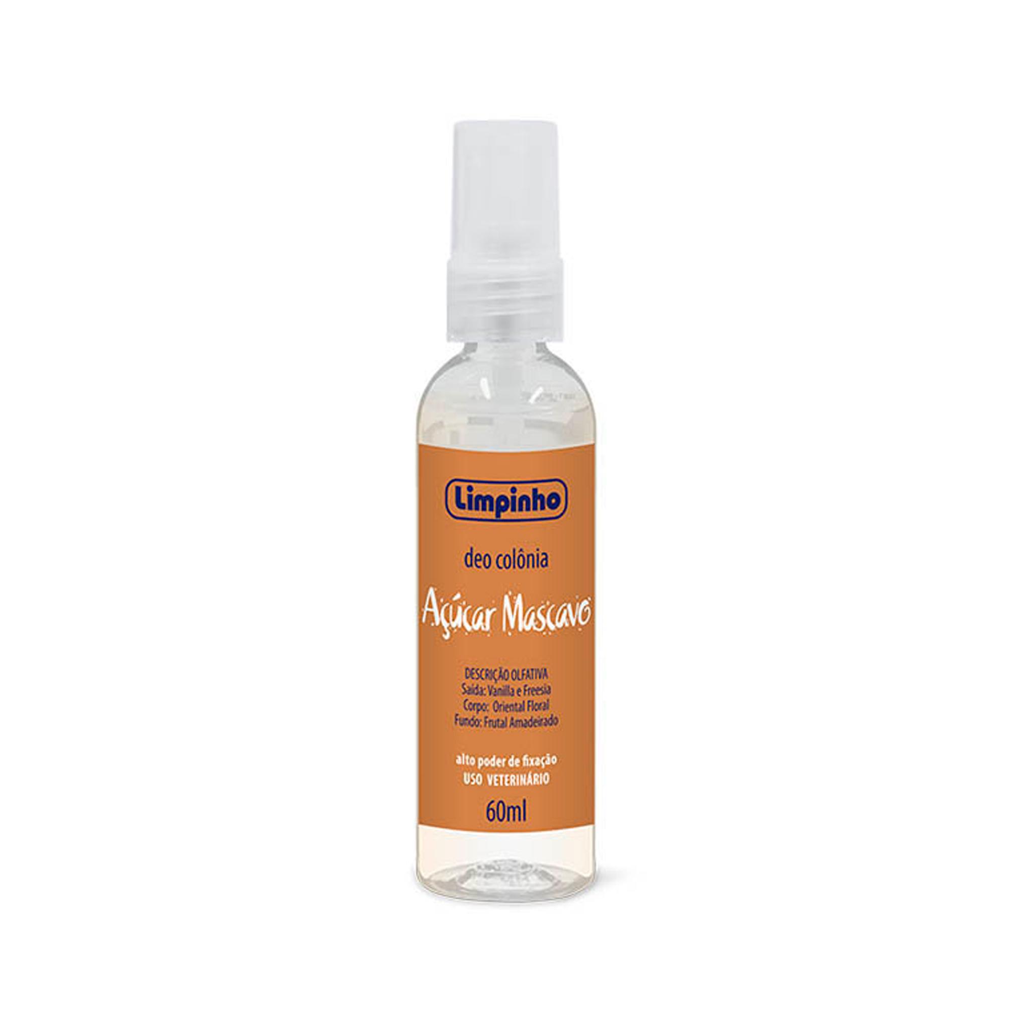 Miniatura Deo Colonia Açucar Mascavo 60ml Fragrância Suave