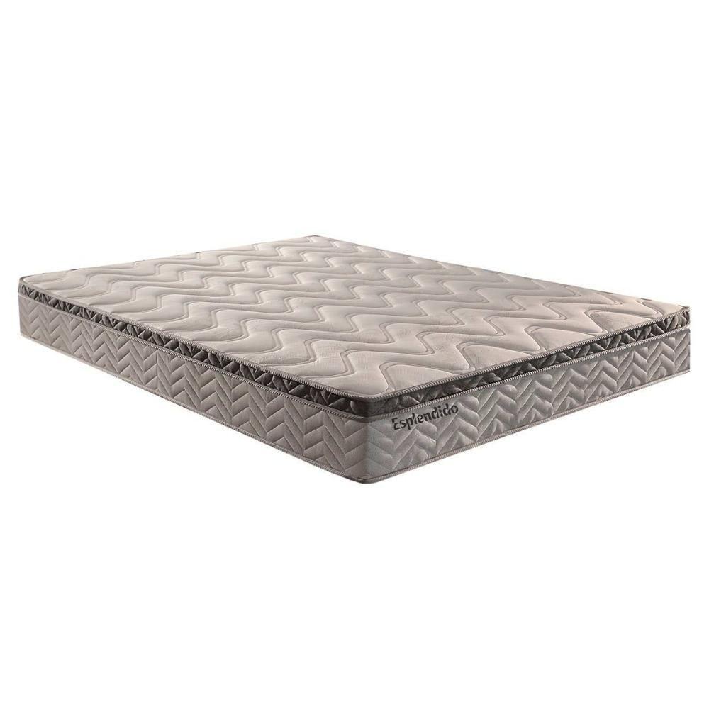 Miniatura Colchão King Molas Ensacadas Esplêndido Gray Euro Pillow (193x203x26) Paropas