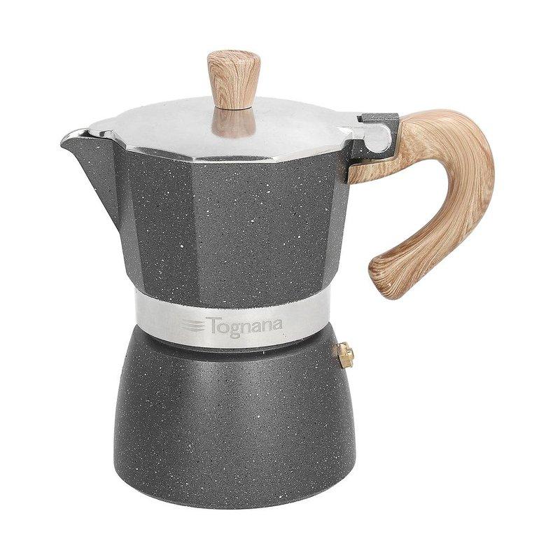 Miniatura Cafeteira Italiana Stone&Wood 360ml Tognana