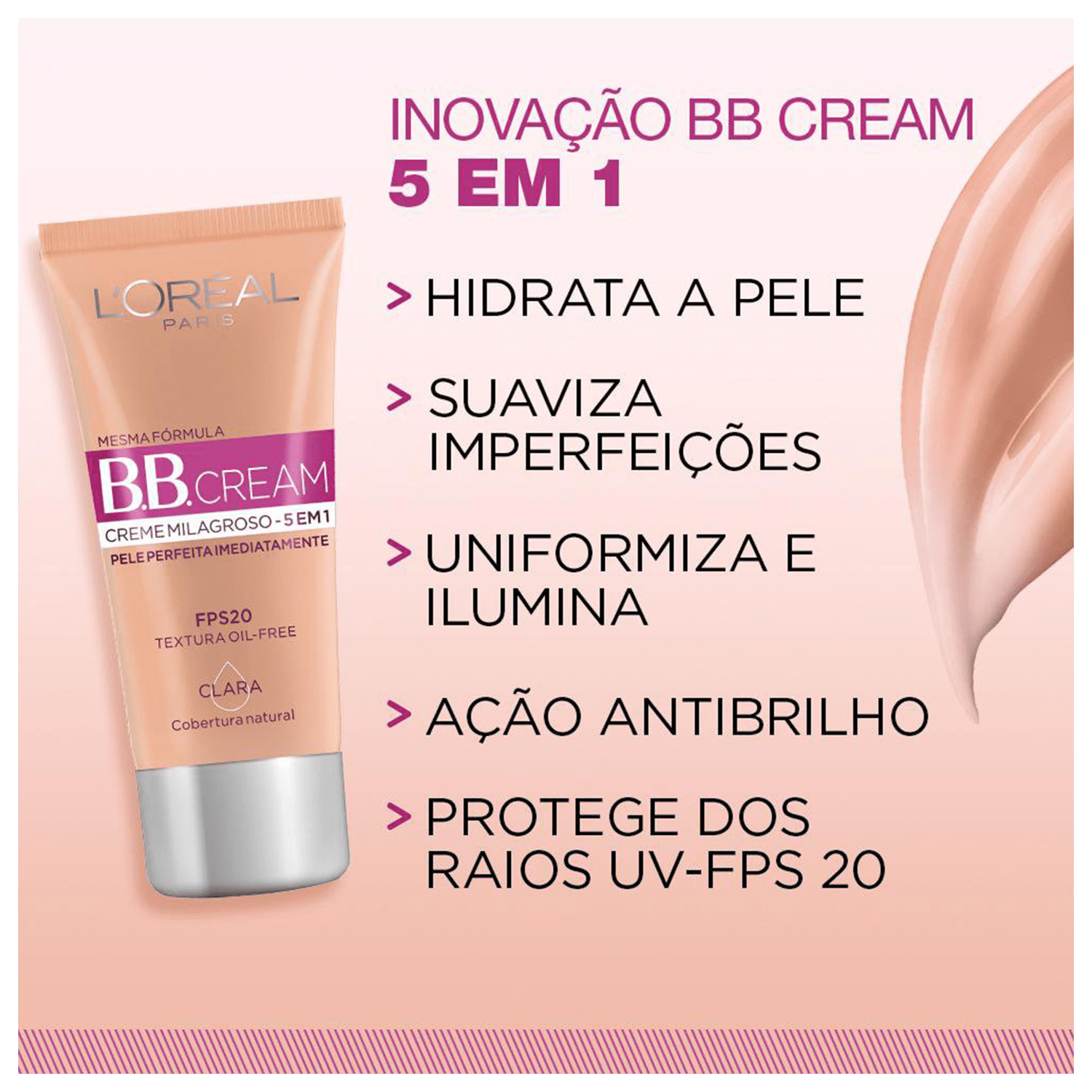 Miniatura L'Oréal Paris Dermo Expertise Base Média - BB Cream 30ml