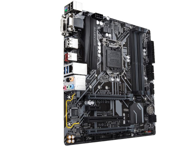 Placa mae lga 1151 intel gigabyte b360m d3h m-atx ddr4 2666m