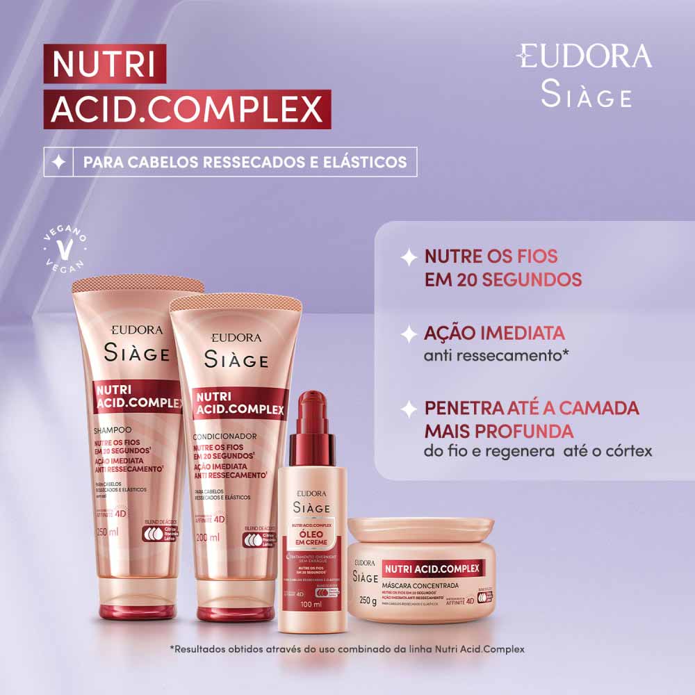Óleo em Creme Eudora Siàge Nutri Acid.Complex 100ml