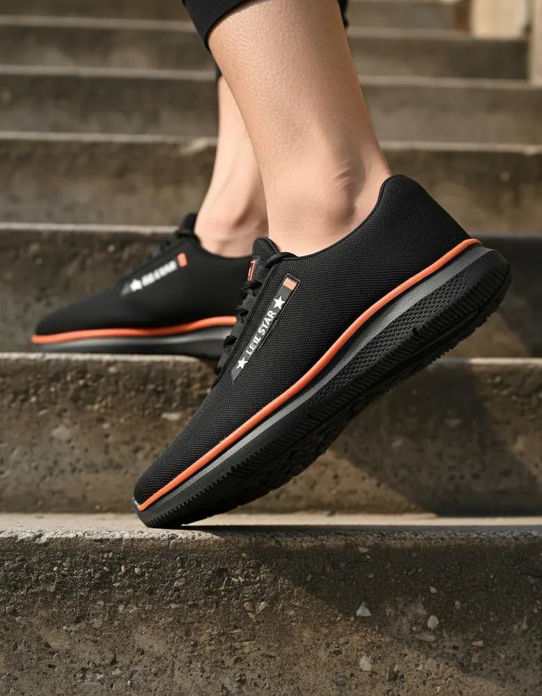 Miniatura Tênis Leve Star: Conforto E Lev Preto/Verde/Run 41 Br