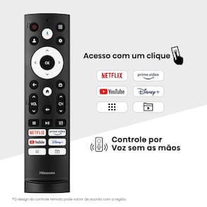 Miniatura Smart TV 100” Hisense 100Q7QG QLED 4K com HDR10+ Dolby Vision Game Mode controle por voz Alexa AirPlay TV 100" HISENSE UHD 4K MINI LED 100Q7QG 100Q70QUA