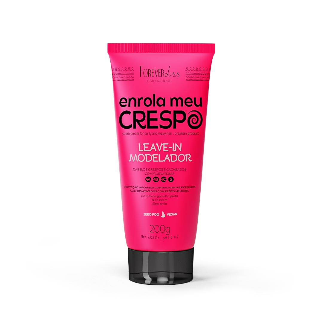 Miniatura Leave-in Modelador Para Cabelos Crespos Forever Liss 200g UNISEX - 1 - 200ml