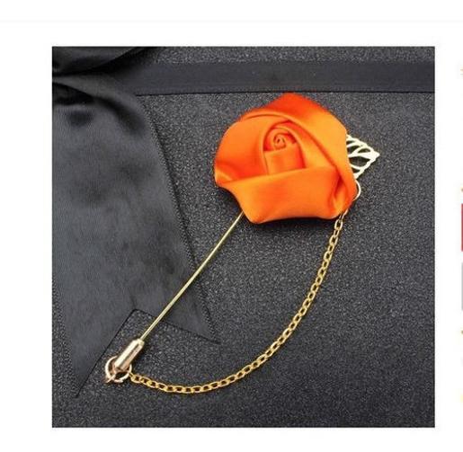 Lapela Broche De Tecido Terno Casamento Noivo Padrinho Flor