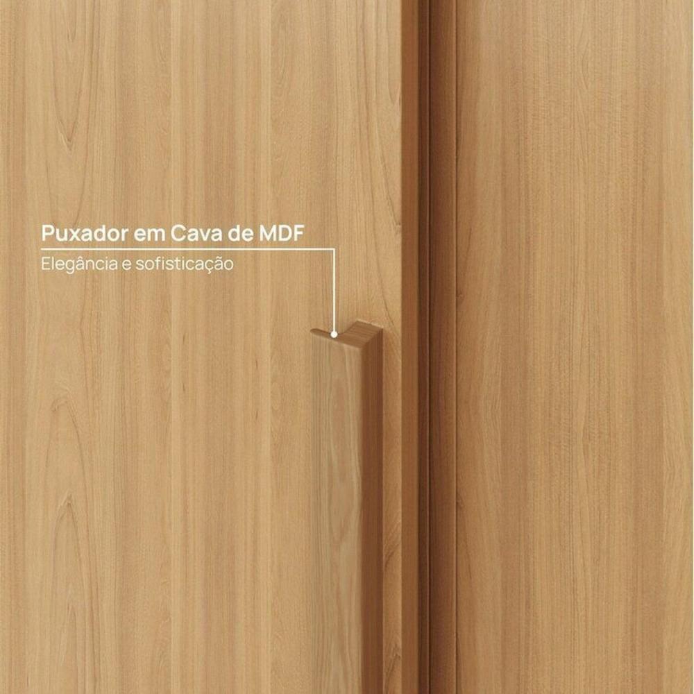 Guarda-roupa Modular 2 Peças 6 Portas de Correr Jade Cabecasa Madeiramadeira Avelã
